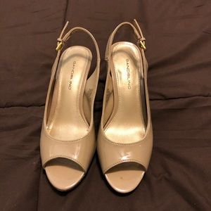 Bandolino slingback heels - nude